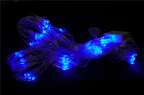 Гирлянда - сетка светодиодная 100 LED, синяя